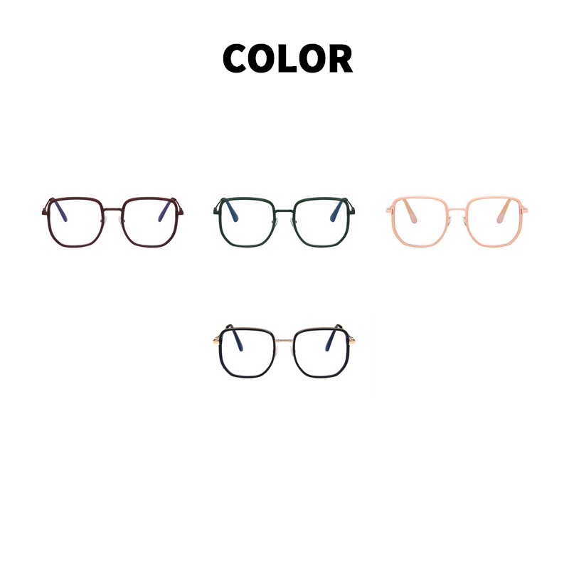 Mắt kính gọng kim loại chống bức xạ và ánh sáng xanh thời trang dành cho nam nữ