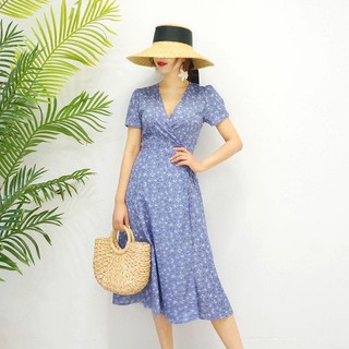 Đầm Hoa Đắp Chéo
