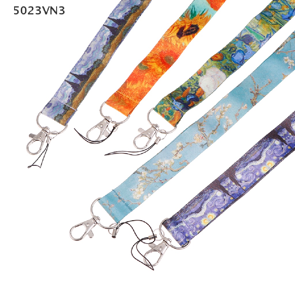 [EPVN] 1pcs Van Gogh Lanyards ID Badge Holder ID Card Pass Mobile Phone Straps Badge {EP}