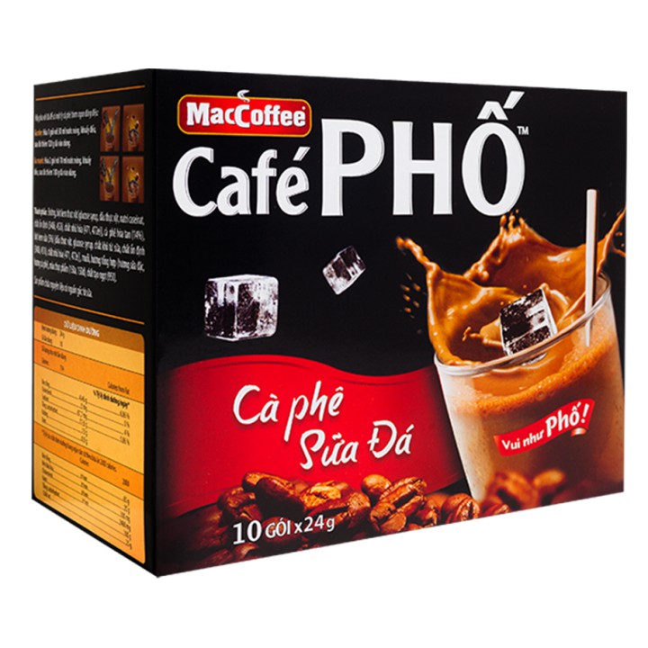 Cà phê sữa hòa tan Maccoffee Café Phố 240g