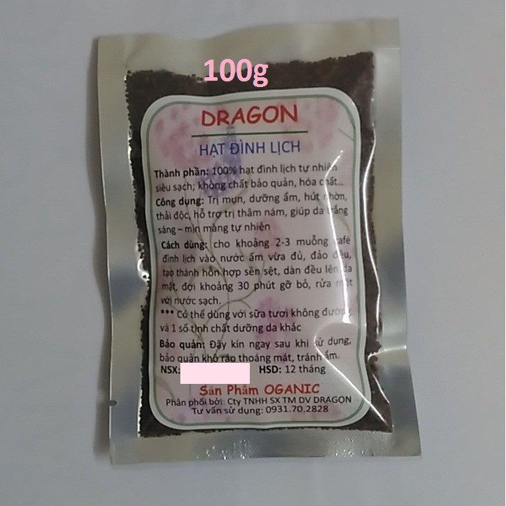 Đình Lịch (hạt ngũ hoa) DRAGON 100g