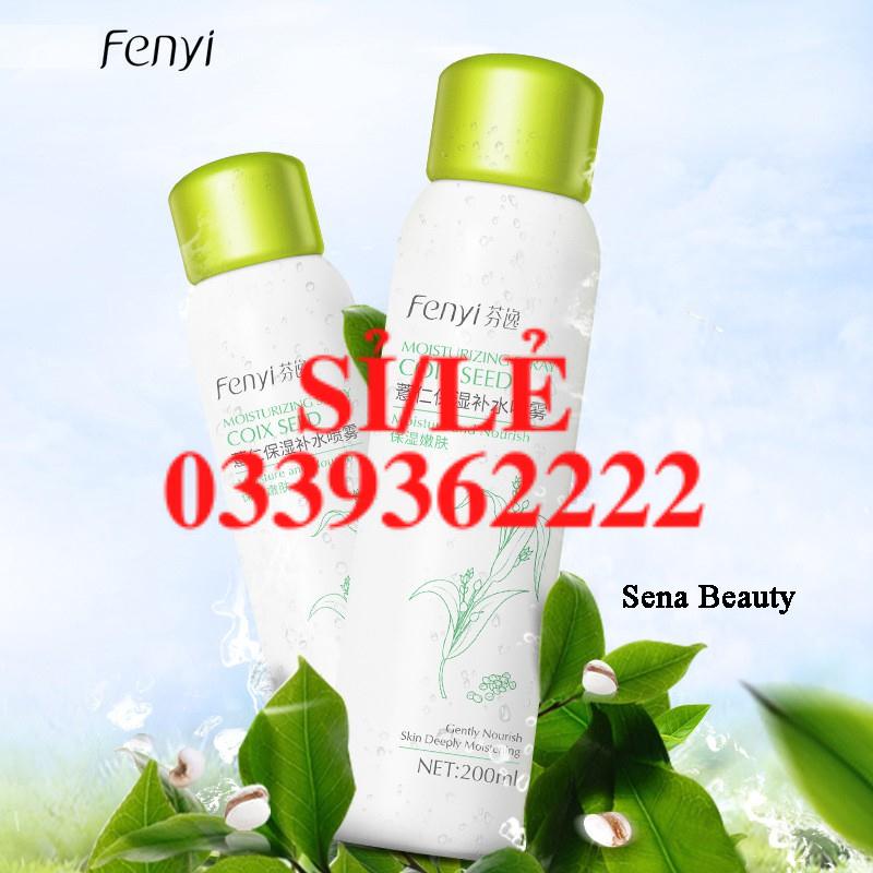 [ CHÍNH HÃNG ] Xịt khoáng cấp ẩm cho da Fenyi Coix Seed 200ML Senabeauty