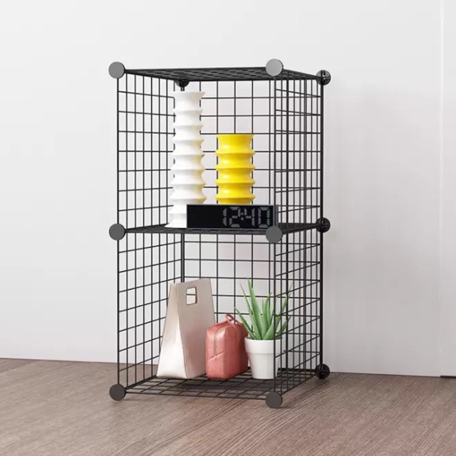 KỆ LƯỚI SẮT ĐỰNG ĐỒ ĐA NĂNG SIÊU TIỆN ÍCH 2 Ô