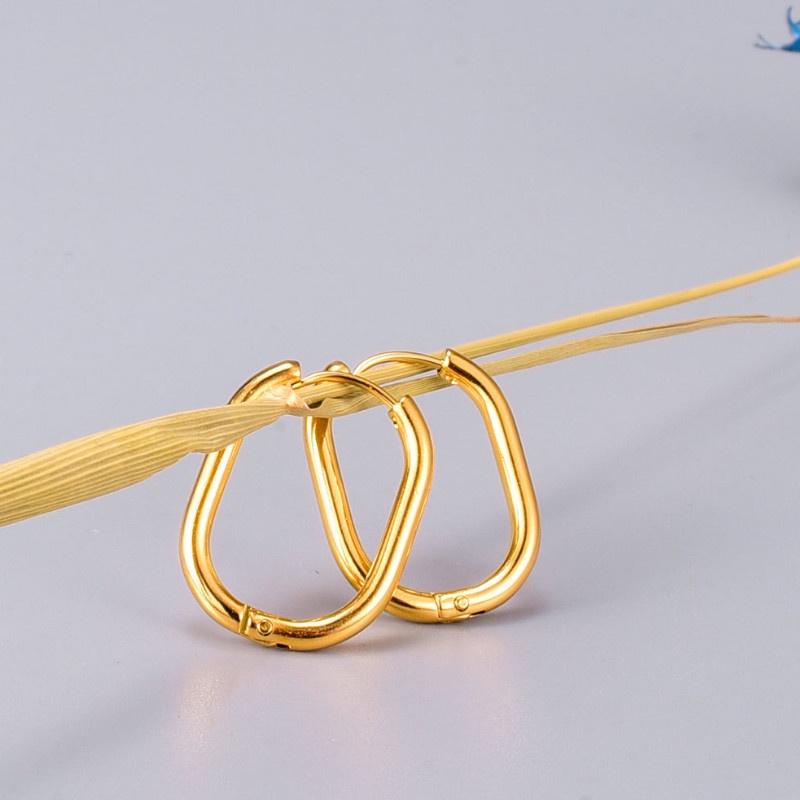 Bông Tai Nam Nữ Unisex Titan Ko Han Rỉ TT 3847 - 1 cặp