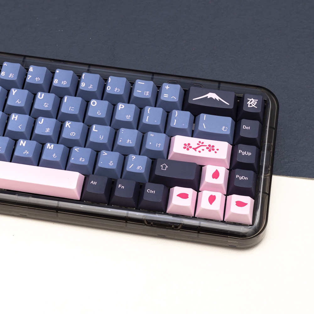 141 Phím JTK NightSakura Keycaps Cherry Profile Nhật Bản PBT Dye Sub Bàn phím cơ Keycap Set
