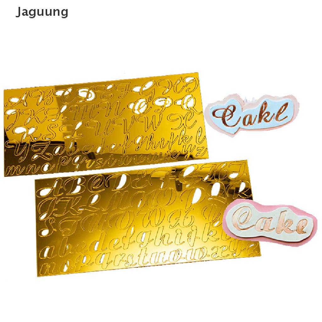 Khuôn cắt bánh quy bằng acrylic hình chữ cái DIY độc đáo