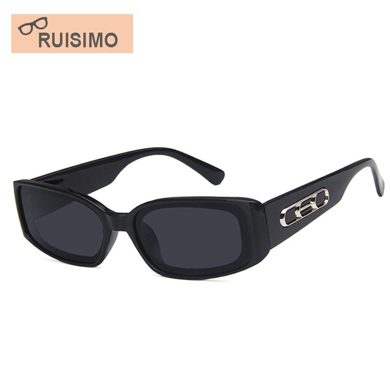 RUISIMO Kính Mát Kiểu Mắt Mèo Tròng Vuông Nhiều Màu Sắc Phong Cách Vintage Thời Trang Cho Nữ 2185