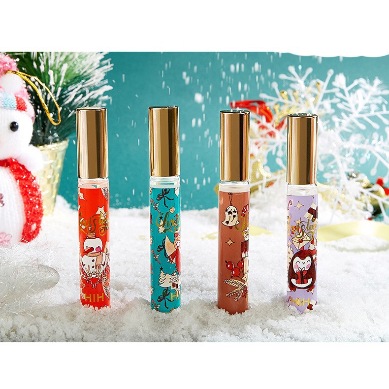 Set 4 nước hoa dạng lăn phiên bản giáng sinh HIH Cực Hot