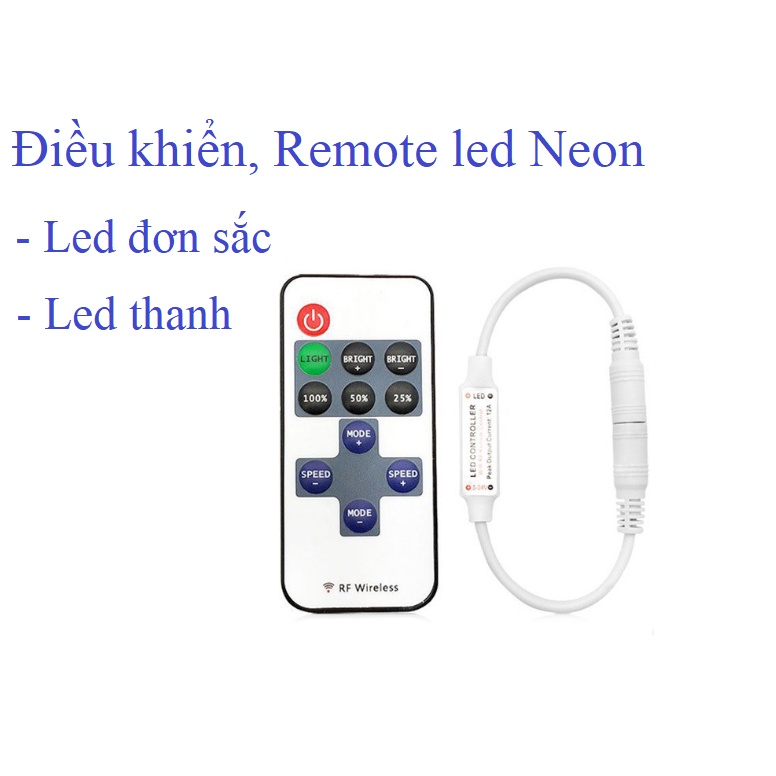 Điều khiển, Remote, Dimmer dùng cho led neon, led dán, led thanh