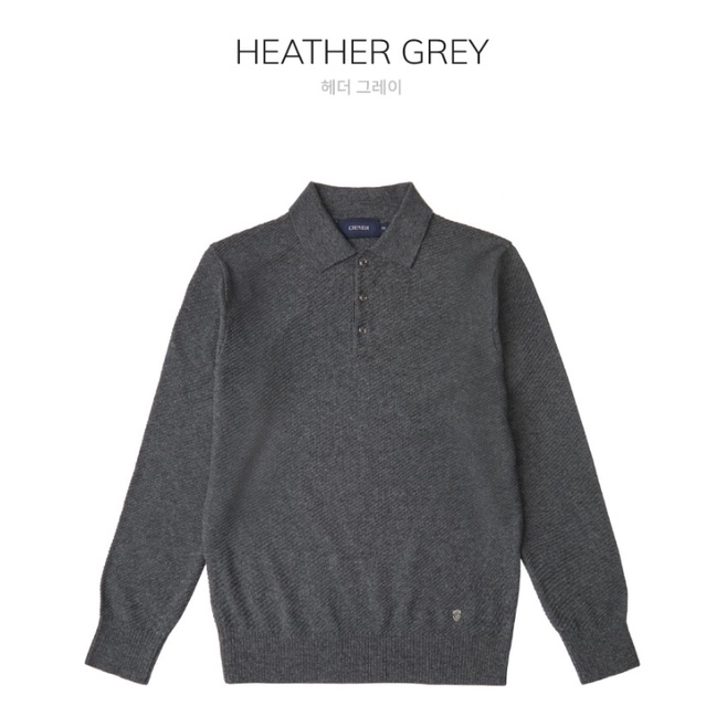 Áo polo len dày tay nam pha Cashmere Cremiux 6 màu nam tính