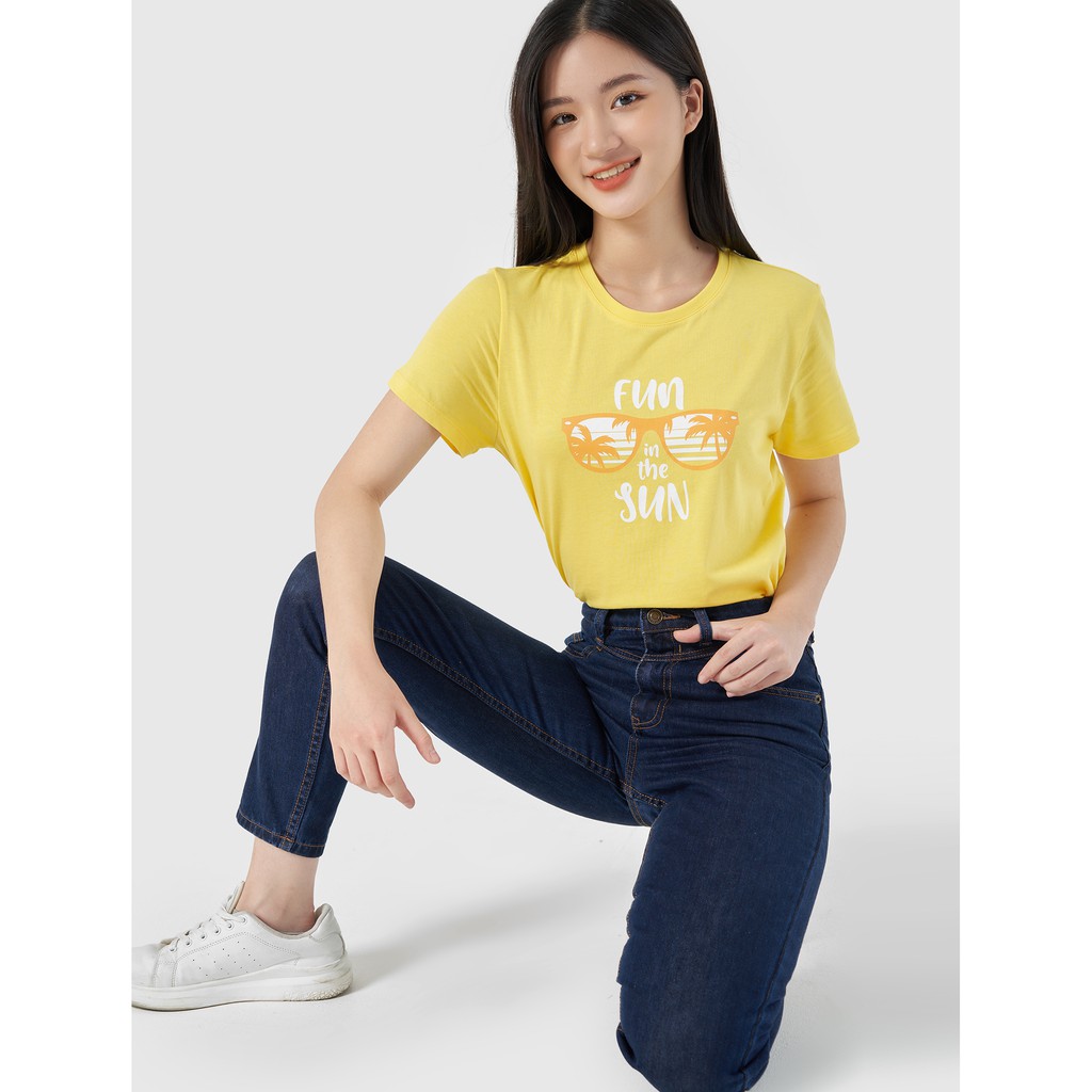 Áo phông nữ Cotton USA 6TS21S023 Canifa