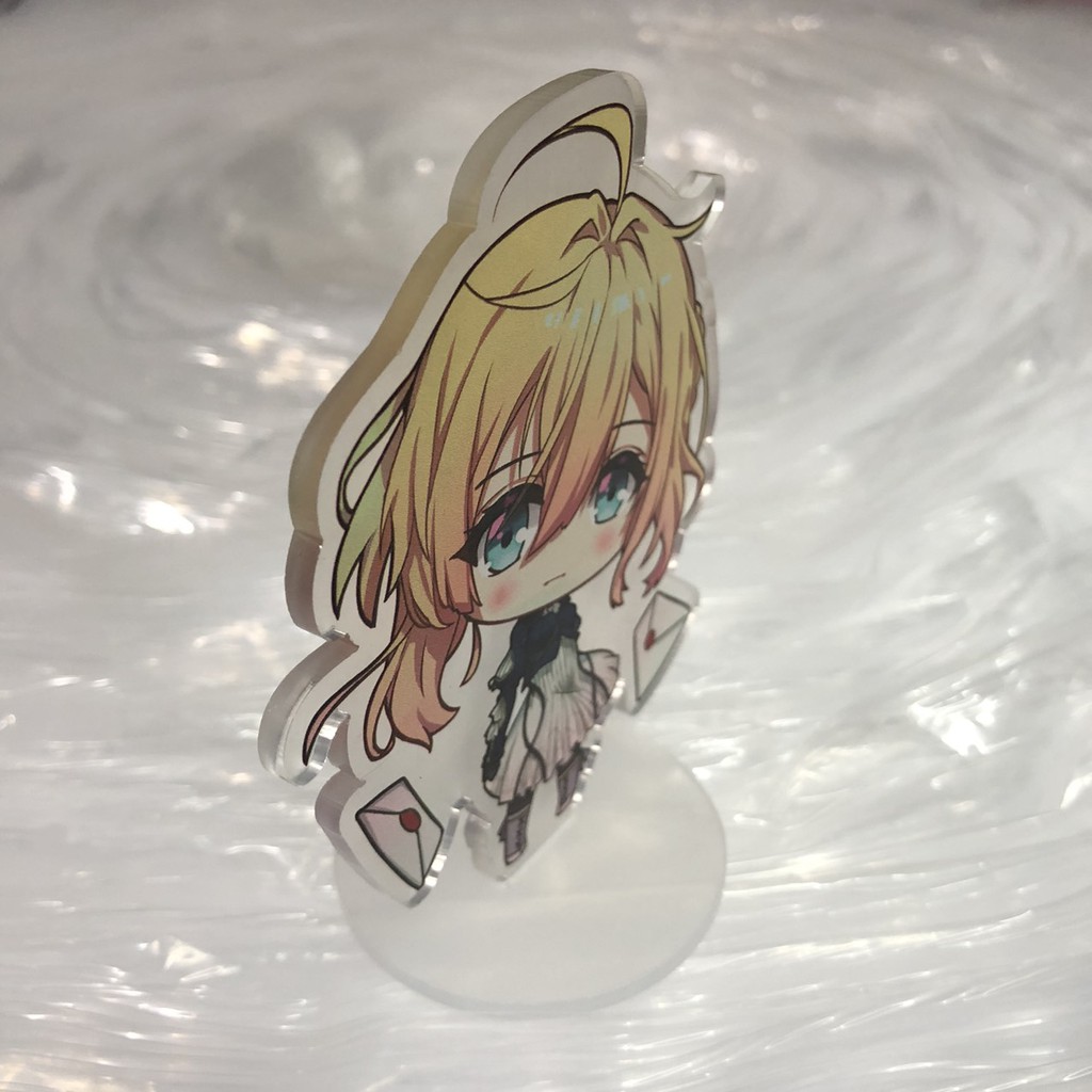 Standee Violet Evergarden mini Tượng Acrylic Anime mica chibi trang trí trưng bày mô hình