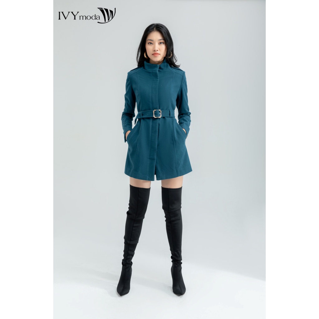 Áo khoác dạ nữ cổ cao IVY moda MS 70M6067