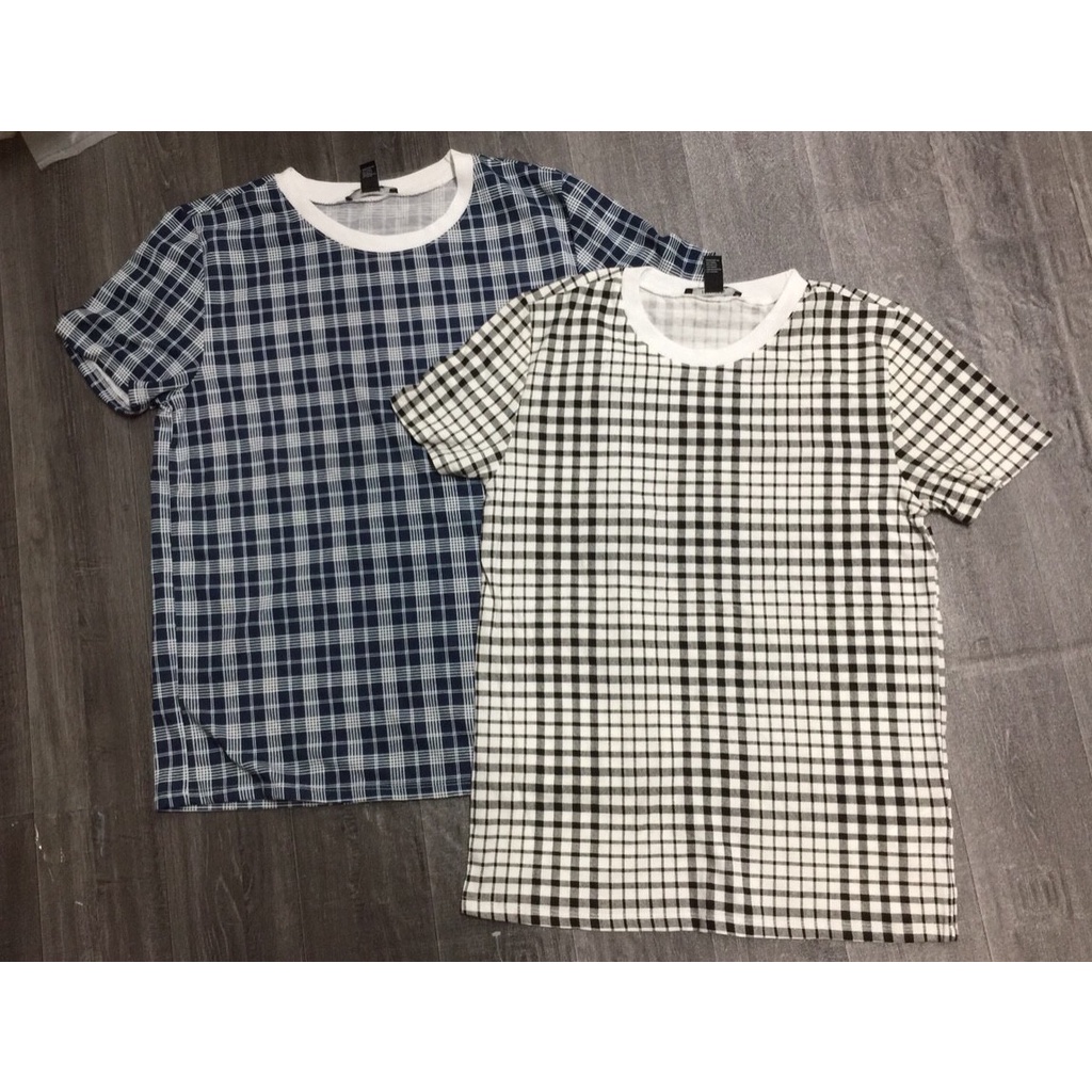Áo Thun Cotton F21 Sọc Caro - 3516