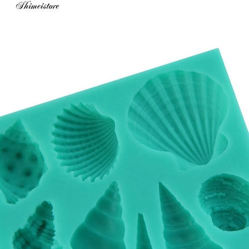 Khuôn Silicone Tạo Hình Làm Bánh Kẹo Hình Vỏ Sò