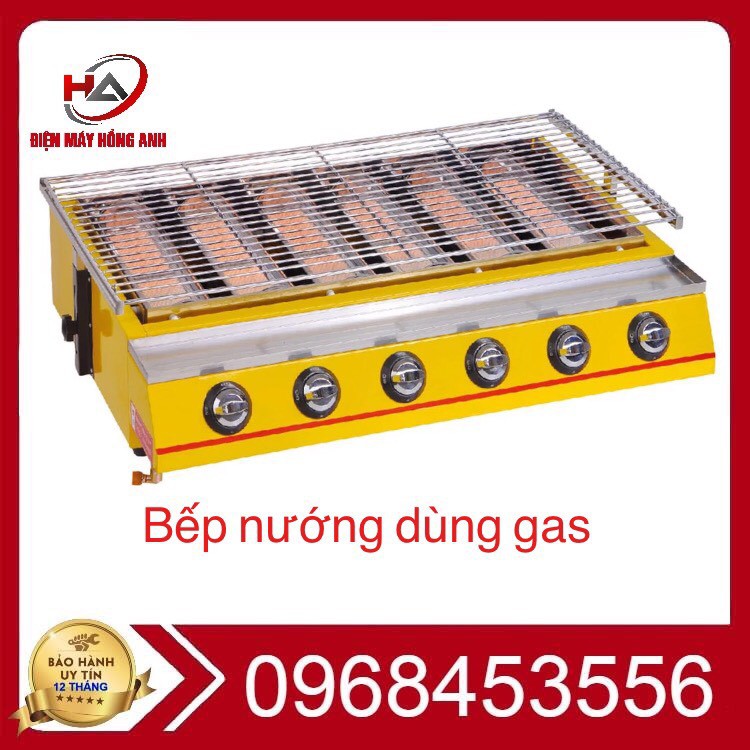 Bếp gas nướng hồng ngoại 6 đầu đốt