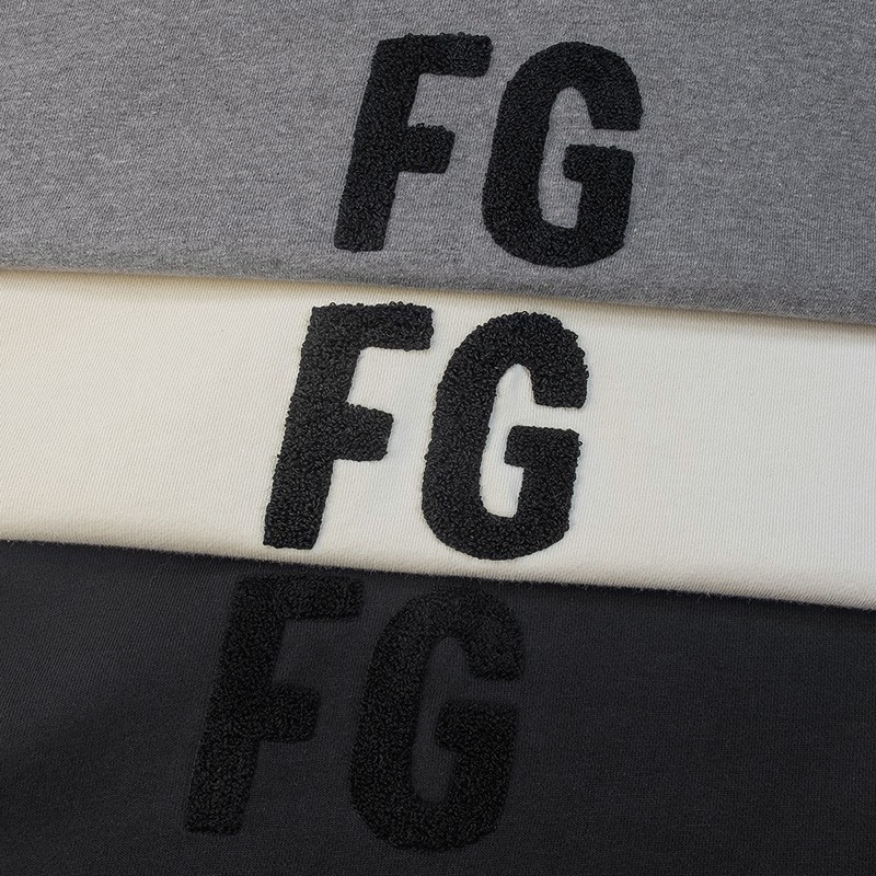 FOG FEAR OF GOD Season 6 Main Line Wealth FG Flocking Embroidered Sweater High Street Trend Hoodie