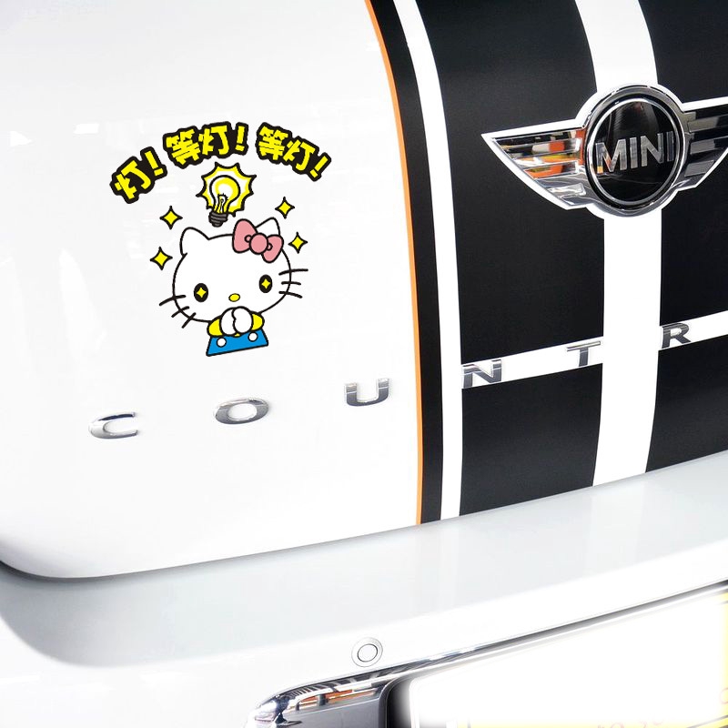 Decal DáN Trang Trí HìNh Hello Kitty Cho Xe Hơi