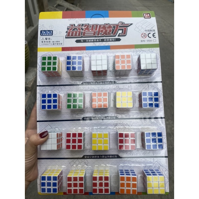 Vỉ rubik mini 3*3 - Sỉ vỉ Rubik nhỏ 3*3 am- Đồ chơi trẻ em