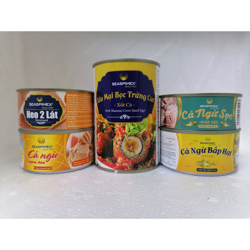 [Hộp 185g] CÁ NGỪ NGÂM DẦU [VN] SEASPIMEX Tuna chunk in oil