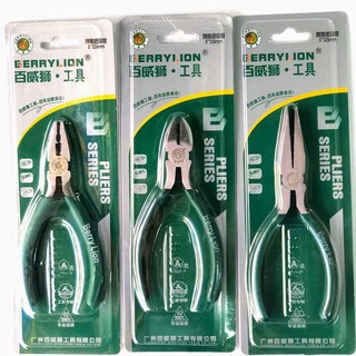 COMBO 3 cây kìm (cắt, nhọn, điện) 5" Berrylion