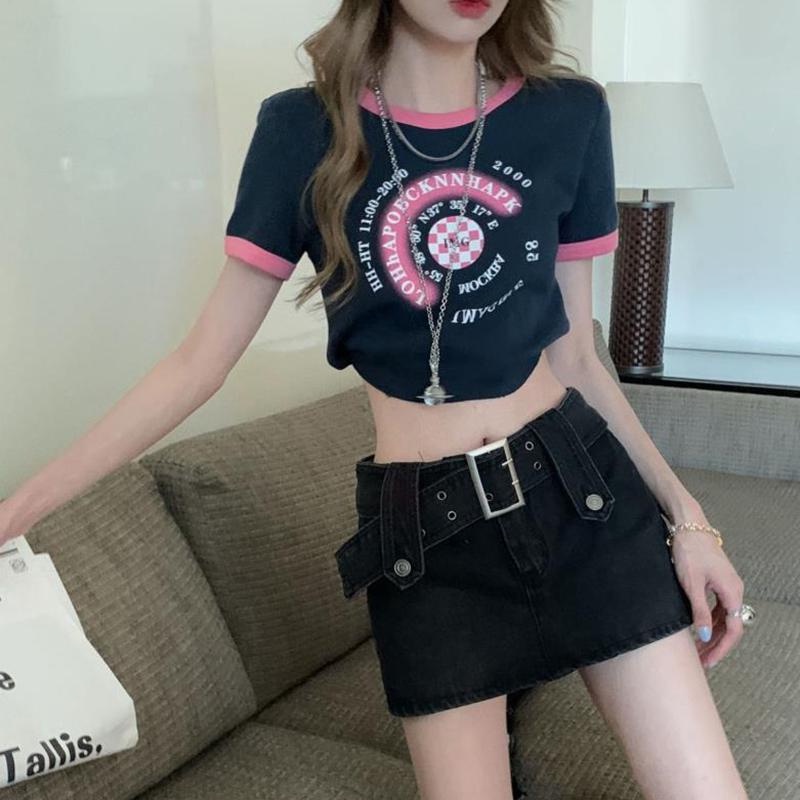 Chân Váy Jeans Lưng Cao Thời Trang Quyến Rũ Cho Nữ