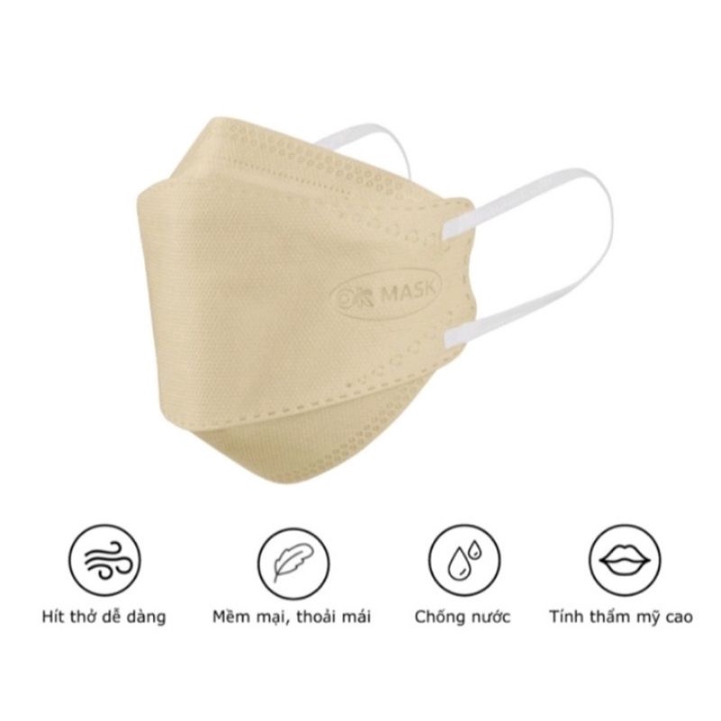 KHẨU TRANG Y TẾ CAO CẤP 4D THƯƠNG HIỆU OK MASK
