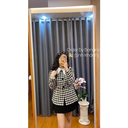 Áo blazer chất dạ tweed Zara chuẩn auth new tag