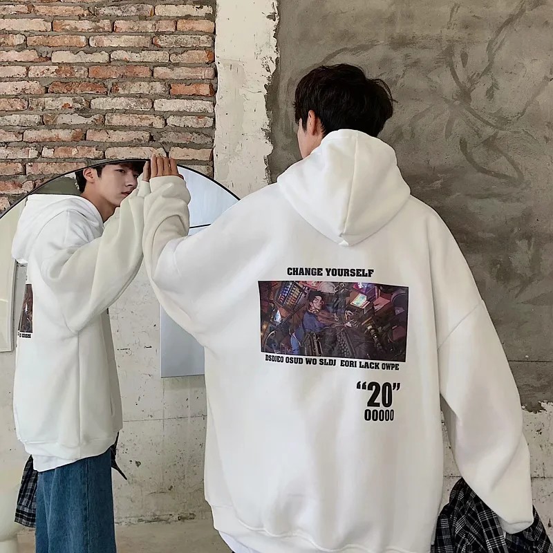 Áo hoodie &quot;03&quot; thiết kế form rộng unisex phong cách năng động