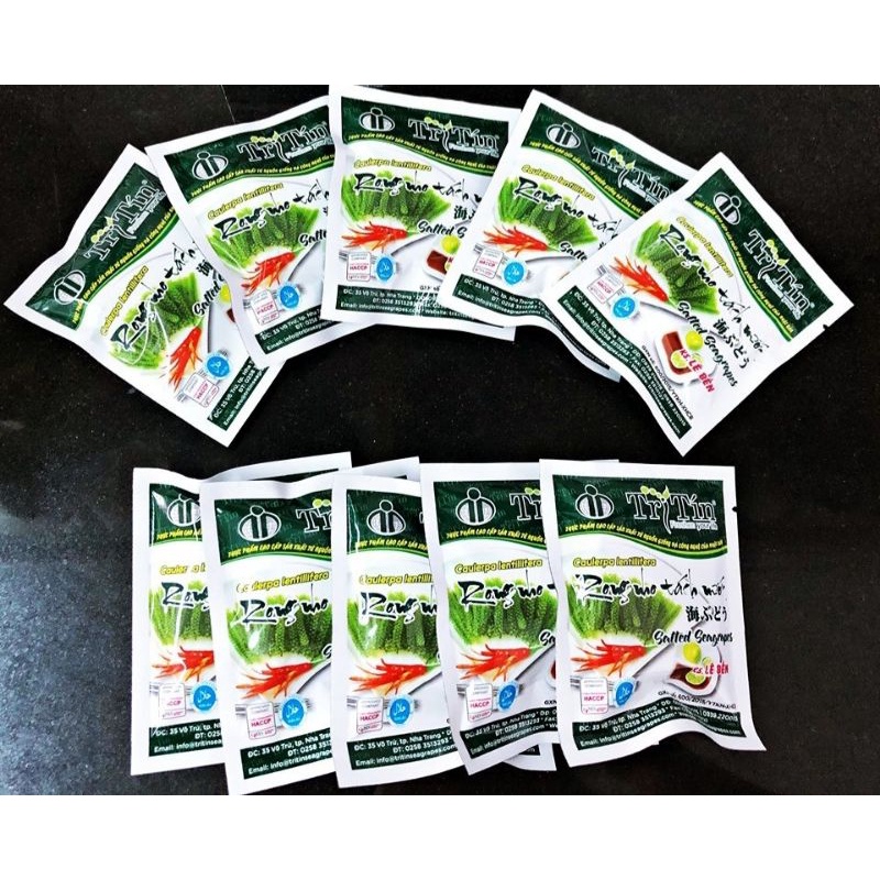 Rong Nho Tách Nước-Rong Nho Khô Trí Tín gói 20g  công nghệ Nhật Bả