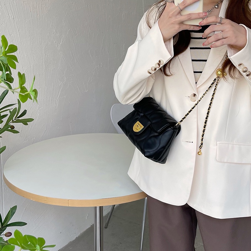 Túi đeo vai IELGY họa tiết hình thoi thời trang cho nữ