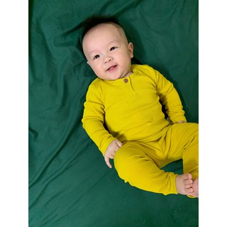 bộ len thun gân cho bé