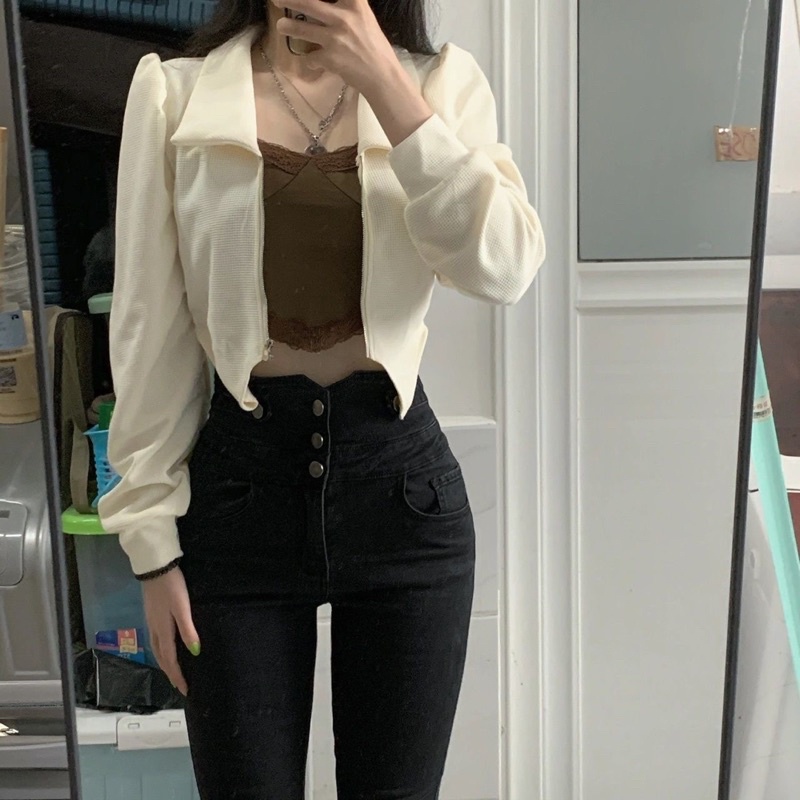 Quần jean nữ skinny ống côn dài cạp lưng cao tôn dáng chất co dãn loại 1 style Hàn Quốc cá tính sành điệu
