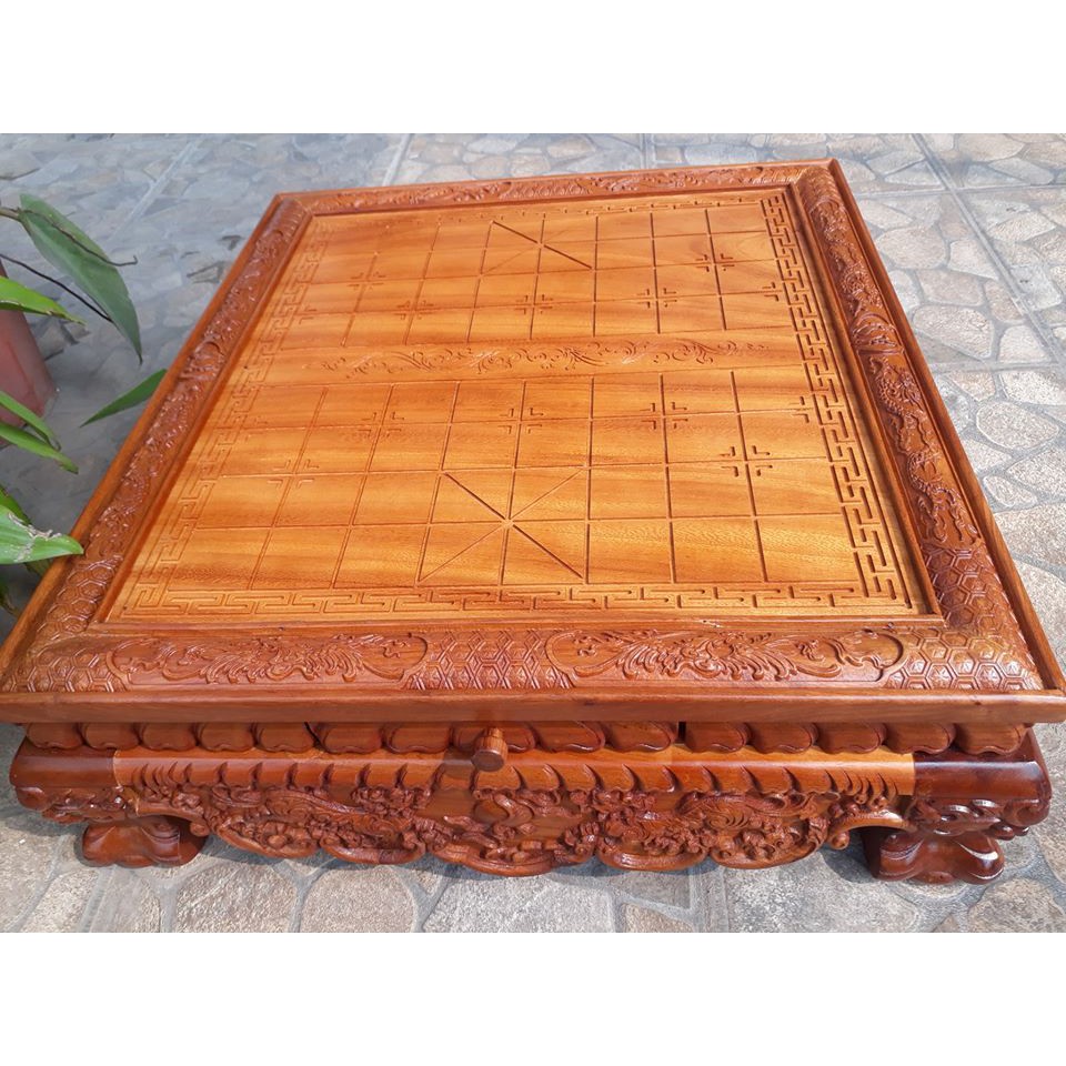 Bàn Cờ Tướng Trạm Rồng Lân Chân Quỳ