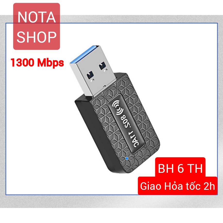 [Hỏa Tốc - BH 6 THÁNG] Nâng cấp WiFi 5G dễ dàng với USB WIFI 3.0 siêu tốc 1900Mbps bắt 5GHz cho máy bàn PC laptop