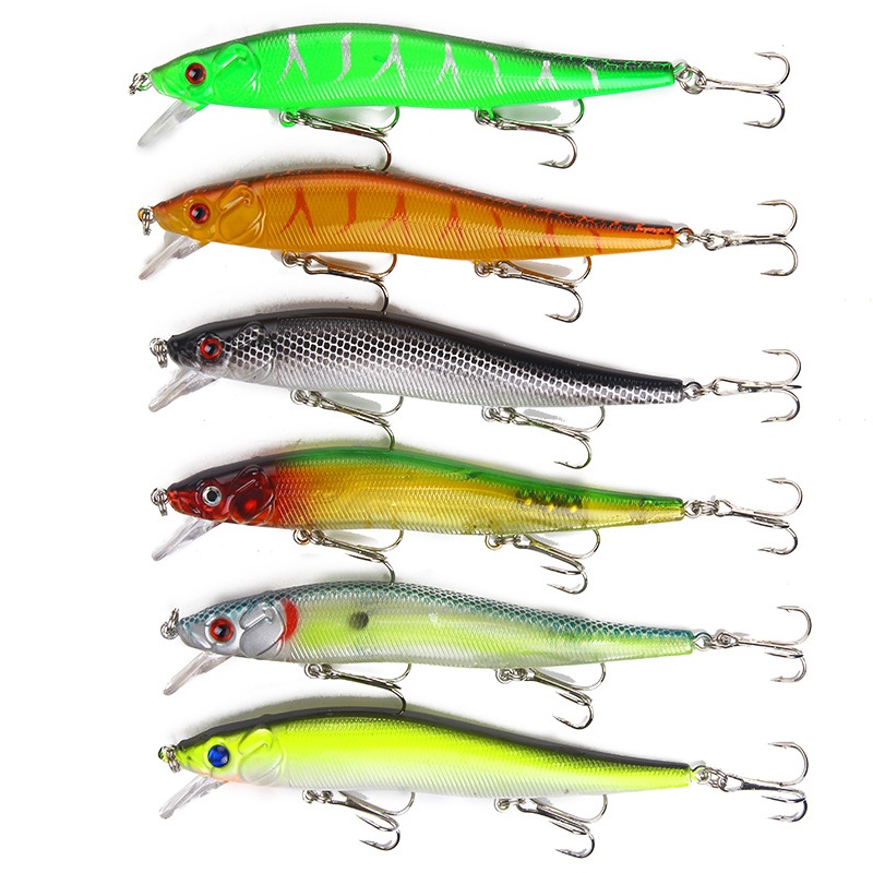 1 mồi câu cá giả 3D 11.5cm 15g bằng nhựa cứng