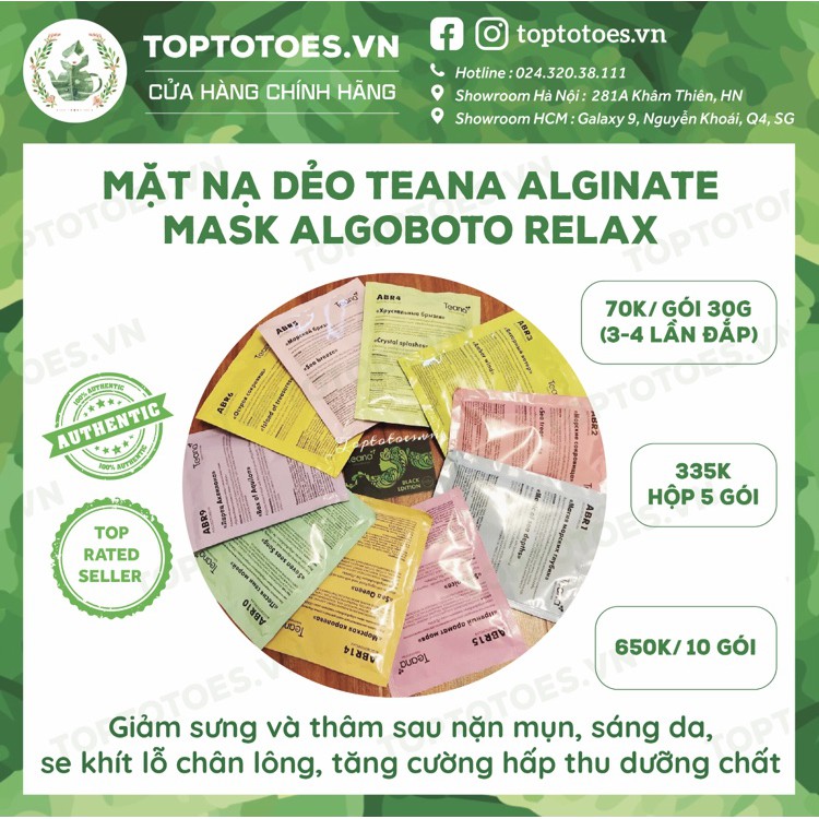 Mặt nạ dẻo tảo biển Teana Alginate Algoboto Relax Mask | BigBuy360 - bigbuy360.vn