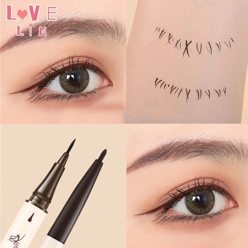 Bút Kẻ Mắt Ba Chiều Dạng Lỏng Hai Đầu Không Thấm Nước Lâu Trôi Chống Nhòe Tạo Hiệu Ứng Ánh Sao Ba Chiều