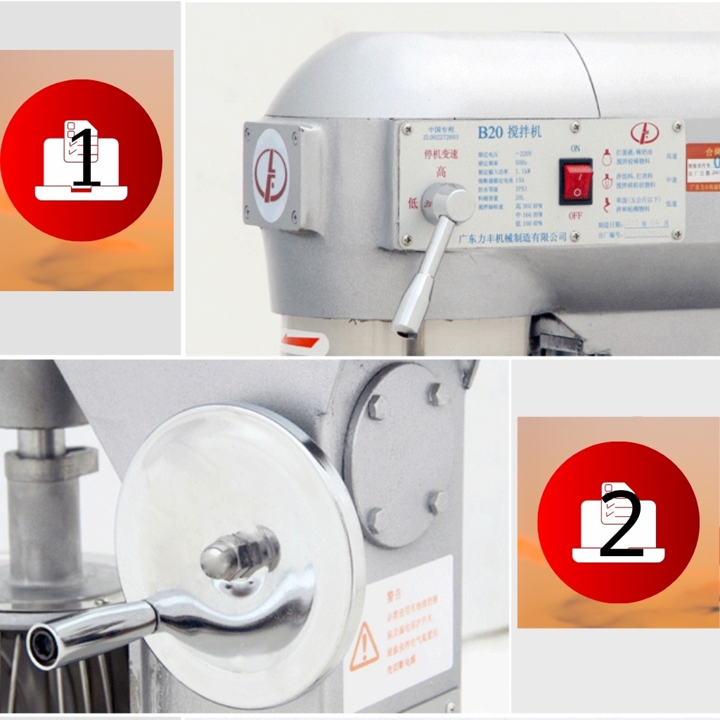 MÁY TRỘN BỘT, ĐÁNH TRỨNG B20_Bảo hành chính hãng 12 tháng