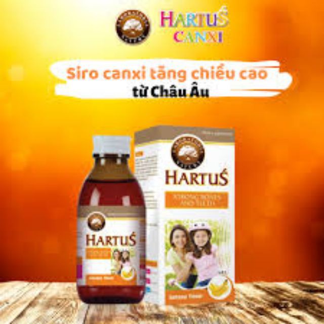 Canxi Hartus (tặng quà cho bé) Hartus Canxi Canxi cho bé bổ sung vitamin D3 và K2 không sợ thừa canxi hấp thụ canxi