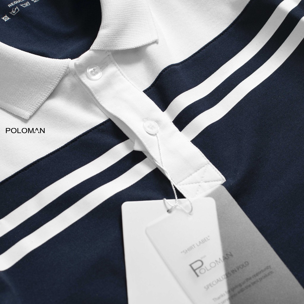 Áo Polo nam cổ bẻ phối DON vải cá sấu Cotton xuất xịn,chuẩn form,sang trọng-lịch lãm P52 - POLOMAN | BigBuy360 - bigbuy360.vn