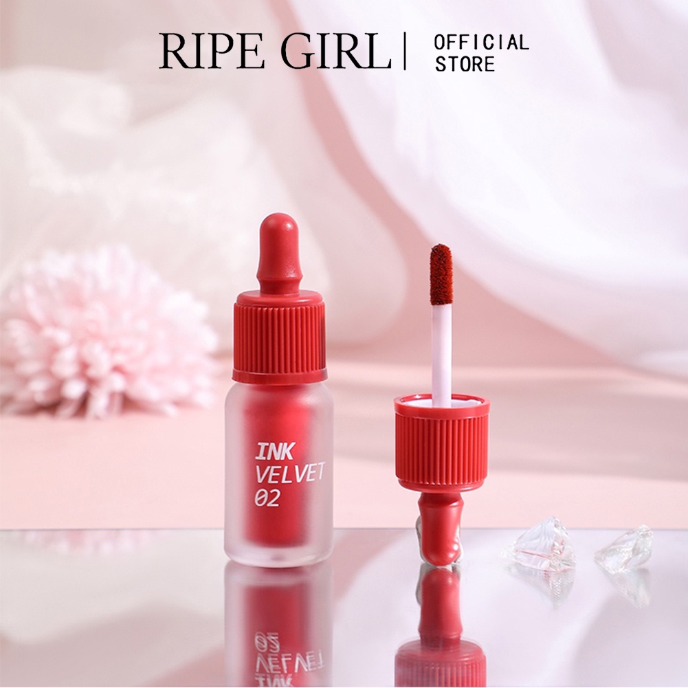 Son môi Ripe Girl dạng lỏng chống thấm nước tiện lợi với 6 màu