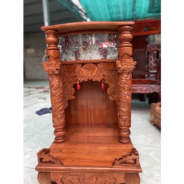 Bàn Thờ Ông địa Ông thần Tài Gỗ tự nhiên 100% freeship