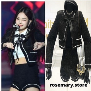 Set đồ dạ đen JENNIE BLACKPINK