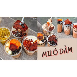 SET MILO DẦM trân châu Pudding Siêu ngon 5-7 ly