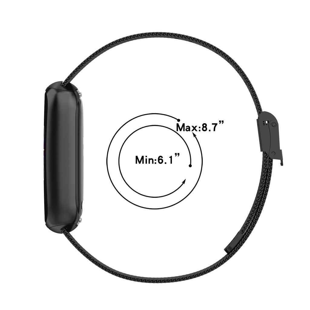 Dây Đeo Inox Sang Trọng Cho Đồng Hồ Thông Minh Fitbit Luxe