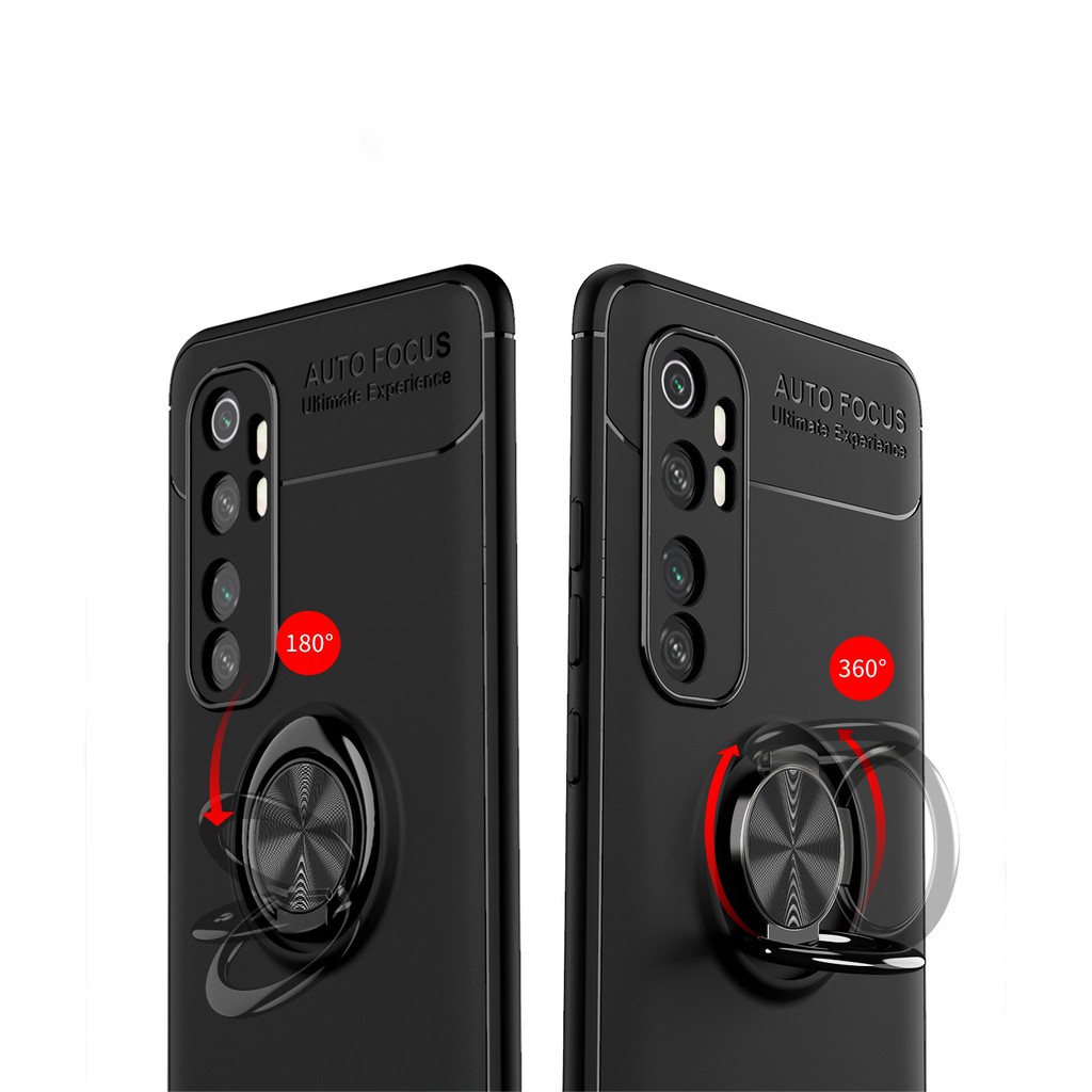 Ốp lưng Mi Note 10 Lite FREESHIP Từ 50k  chống sốc giá đỡ kiêm nhẫn hút ô tô hiệu Auto Focus cao cấp