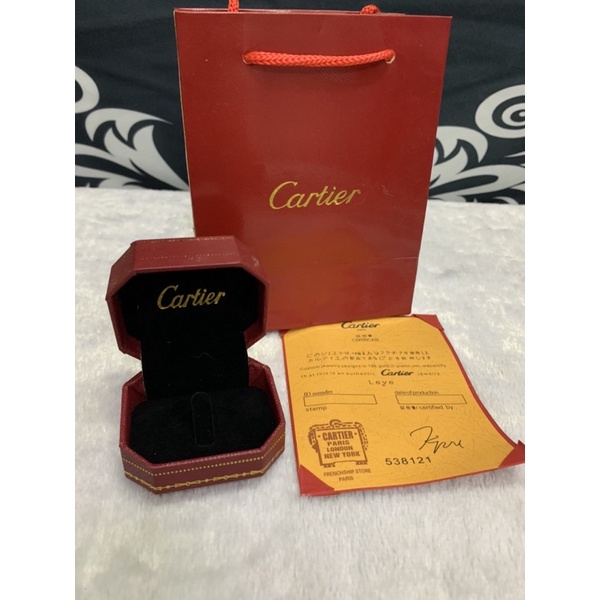 Hộp set 3 món đựng nhẫn Cartier cao cấp.