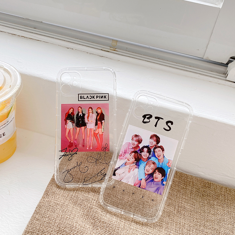 BTS BT21 Ốp Lưng Mềm In Hình Nhóm Nhạc Blackpink Bt21 Cho Iphone 12 11 Pro Max Mini 6 6s 7 8 Plus Xr X Xs Max Se 2020