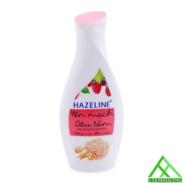 Sữa Dưỡng Thể Trắng Da Yến mạch và Dâu tằm Hazeline chai 230g